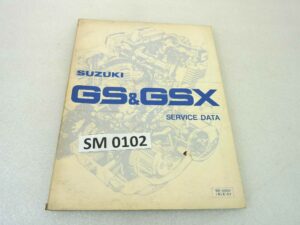 Manuale officina Suzuki GS GSZ Service Data Shop Manual ORIGINALE eng - Motorcycle service Manual WORKSHOP riparazione dim 28 x 21,5 cm