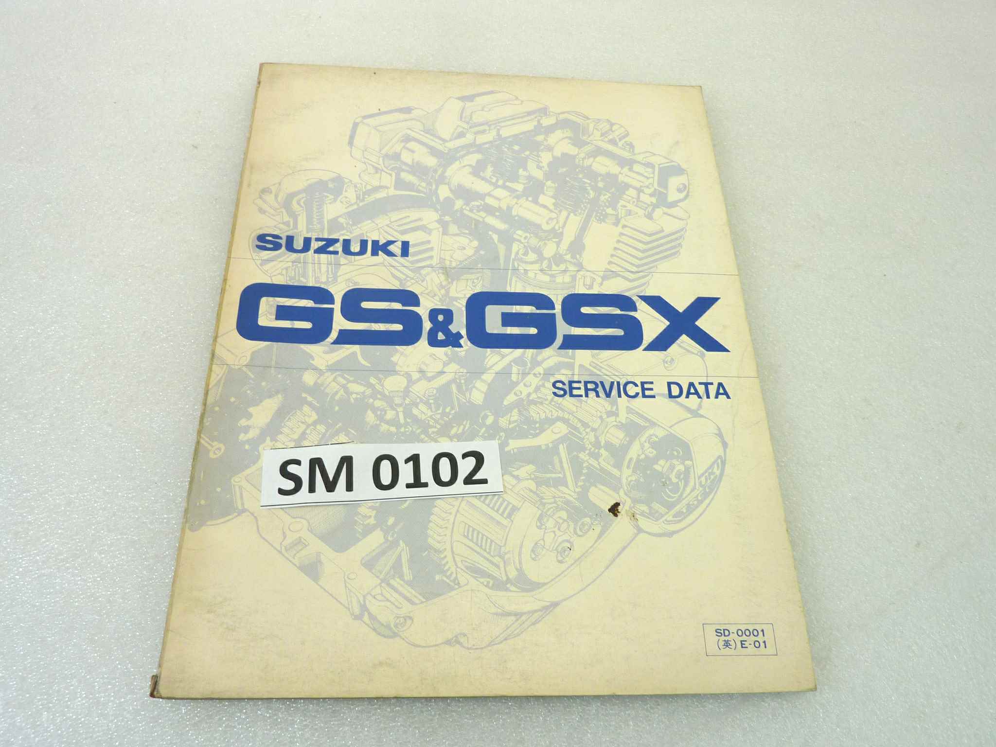 Manuale officina Suzuki GS GSZ Service Data Shop Manual ORIGINALE eng - Motorcycle service Manual WORKSHOP riparazione dim 28 x 21,5 cm