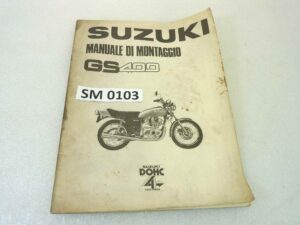 Manuale officina Suzuki GS400 Shop Manual ORIGINALE ita - Motorcycle service Manual WORKSHOP riparazione dim 28 x 21,5 cm