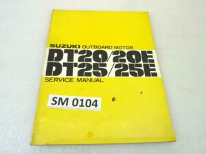Manuale officina Suzuki DT20 E DT25 E Shop Manual ORIGINALE eng - service Manual WORKSHOP riparazione dim 28 x 21,5 cm