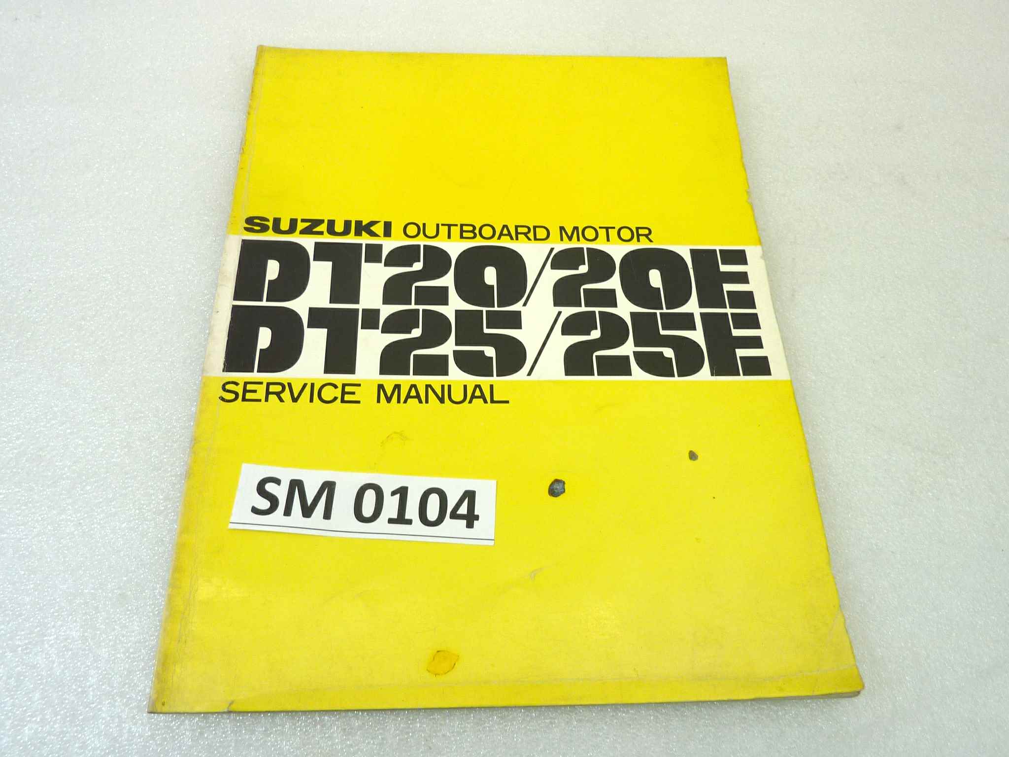 Manuale officina Suzuki DT20 E DT25 E Shop Manual ORIGINALE eng - service Manual WORKSHOP riparazione dim 28 x 21,5 cm