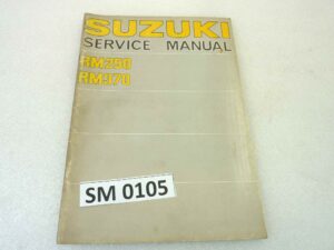 Manuale officina Suzuki RM250 370 Shop Manual ORIGINALE eng - Motorcycle service Manual WORKSHOP riparazione dim 25,5 x 18 cm