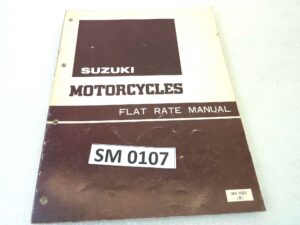 Flat rate Manual Suzuki Manual ORIGINALE eng - Motorcycle service Manual WORKSHOP riparazione dim 28 x 21,5 cm