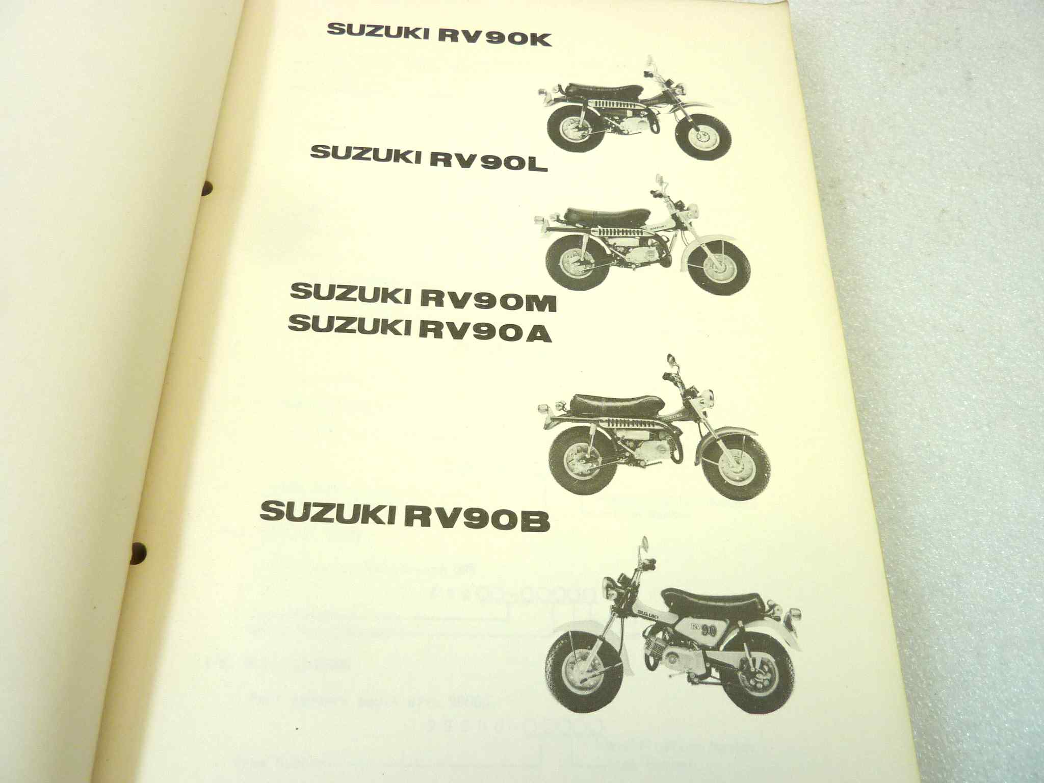 Catalogo parti ricambio Suzuki RV90 K L M A B ricambi ORIGINALE eng Parts Catalog dim 15 x 21 cm - immagine 4