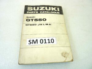 Catalogo parti ricambio Suzuki GT550 J K L M A ricambi ORIGINALE eng Parts Catalog dim 15 x 21 cm
