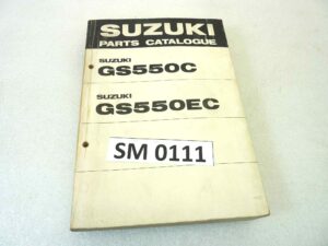 Catalogo parti ricambio Suzuki GS550C EC ricambi ORIGINALE eng Parts Catalog dim 15 x 21 cm