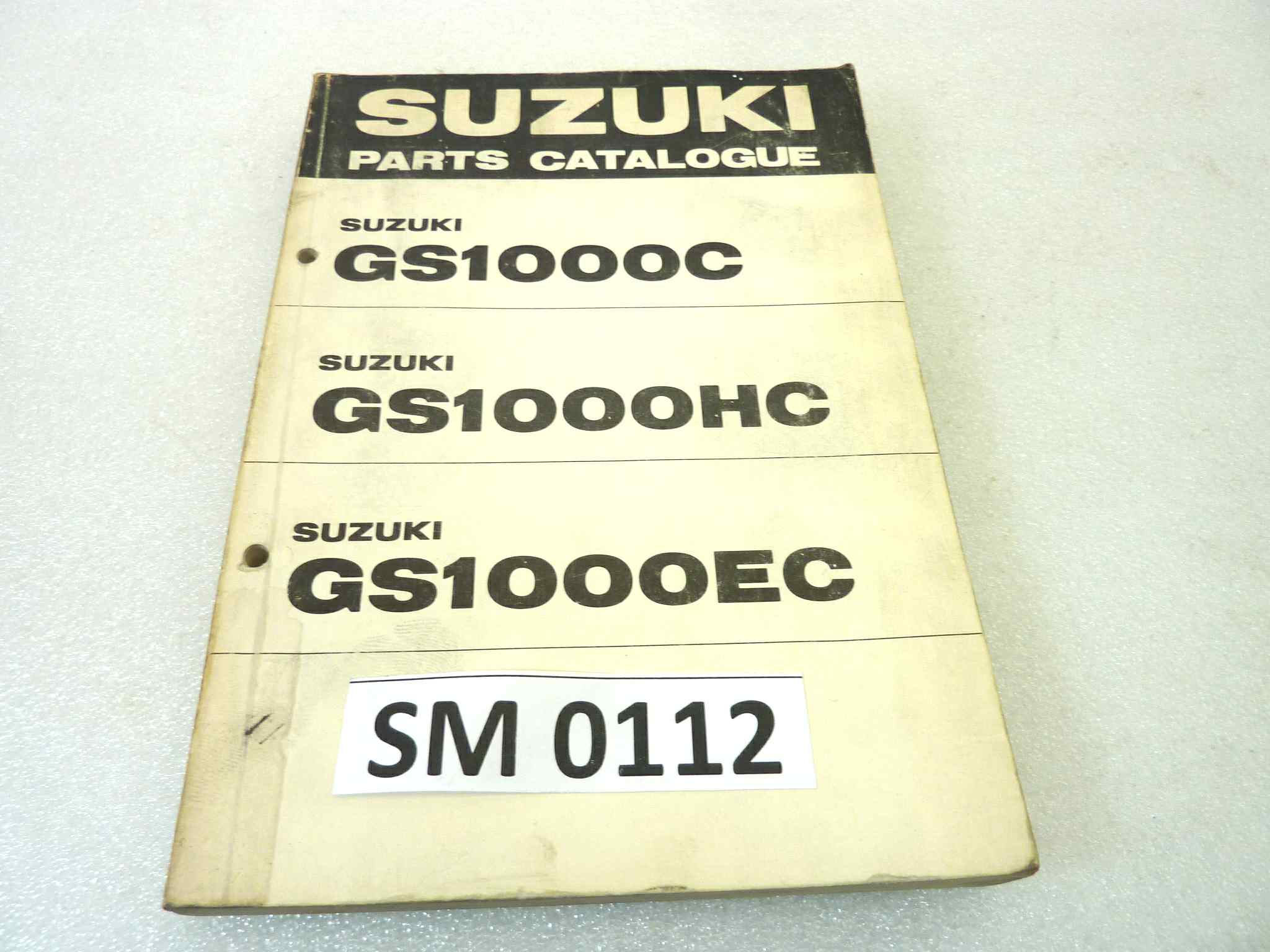 Catalogo parti ricambio Suzuki GS1000C HC EC ricambi ORIGINALE eng Parts Catalog dim 15 x 21 cm