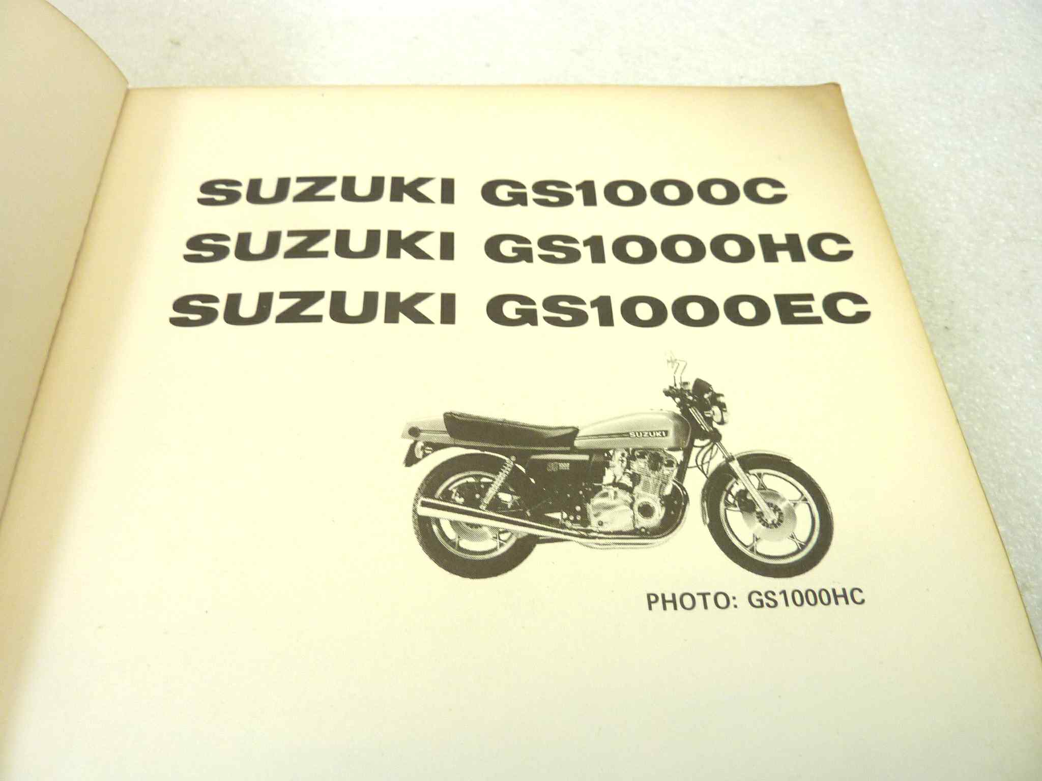 Catalogo parti ricambio Suzuki GS1000C HC EC ricambi ORIGINALE eng Parts Catalog dim 15 x 21 cm - immagine 4