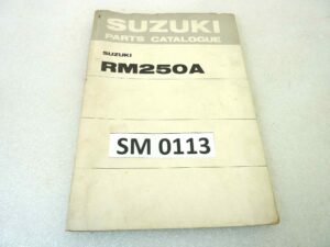Catalogo parti ricambio Suzuki RM250A ricambi ORIGINALE eng Parts Catalog dim 15 x 21 cm