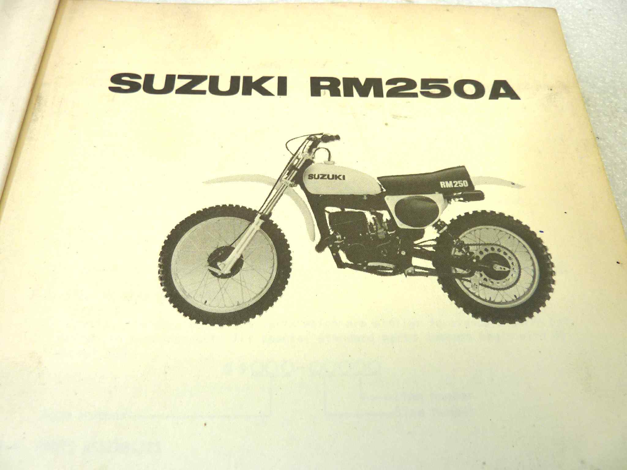 Catalogo parti ricambio Suzuki RM250A ricambi ORIGINALE eng Parts Catalog dim 15 x 21 cm - immagine 4