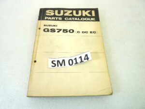 Catalogo parti ricambio Suzuki GS750 C DC EC ricambi ORIGINALE eng Parts Catalog dim 15 x 21 cm