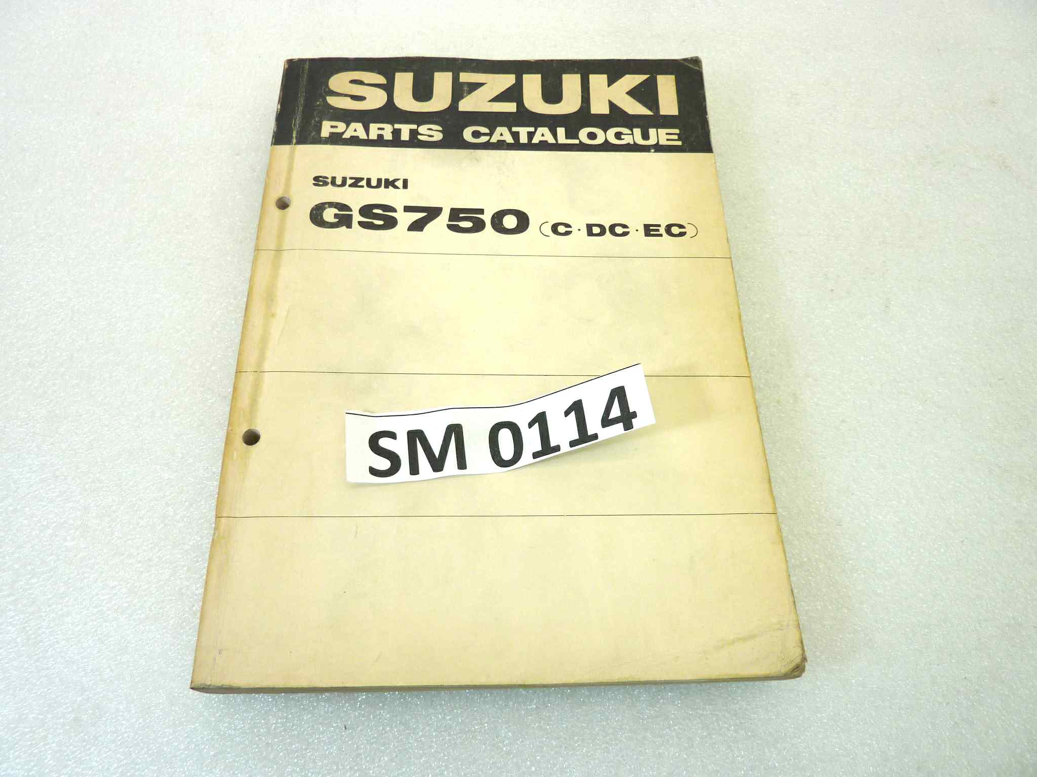 Catalogo parti ricambio Suzuki GS750 C DC EC ricambi ORIGINALE eng Parts Catalog dim 15 x 21 cm