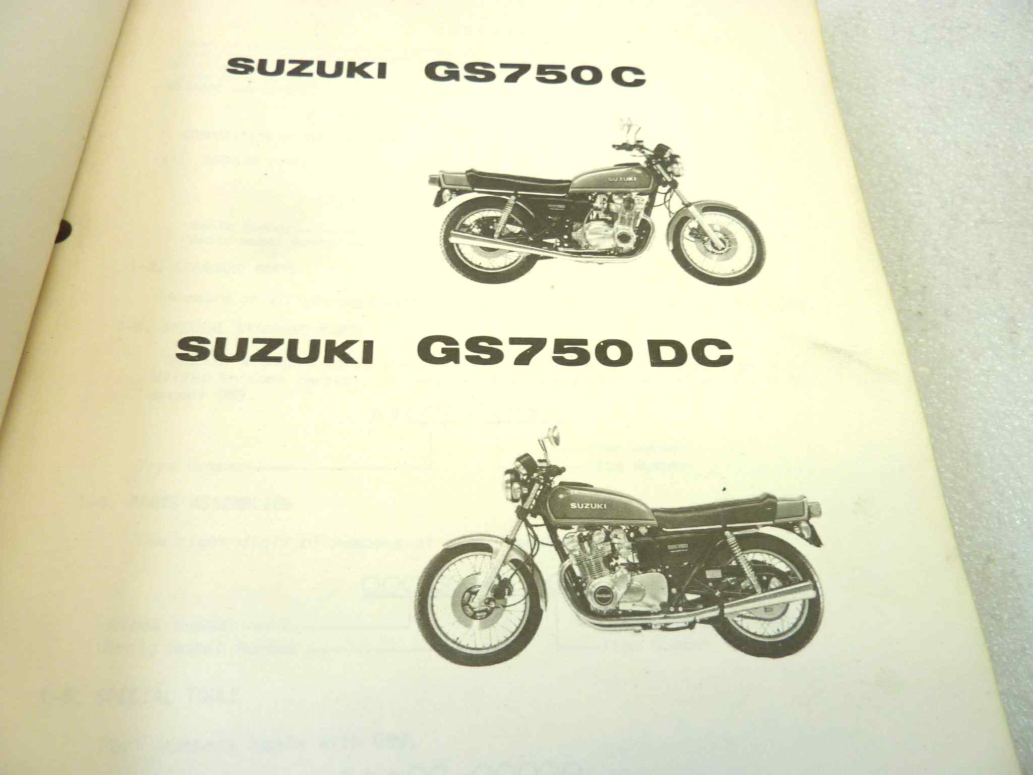 Catalogo parti ricambio Suzuki GS750 C DC EC ricambi ORIGINALE eng Parts Catalog dim 15 x 21 cm - immagine 4