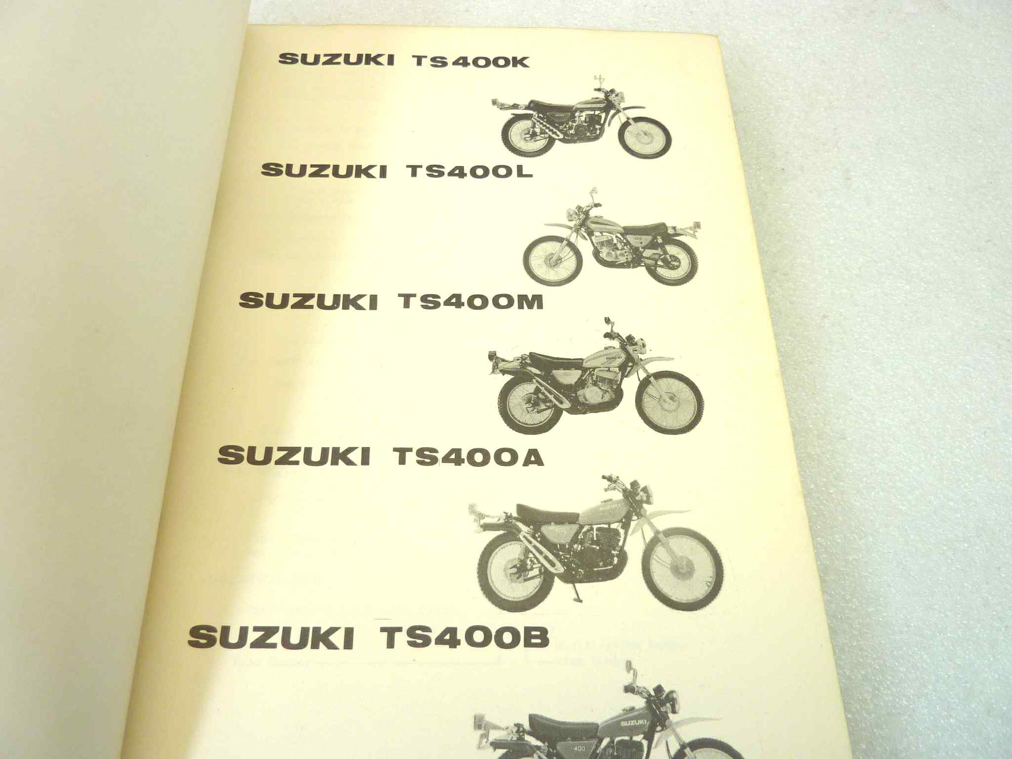 Catalogo parti ricambio Suzuki TS400 K L M A B ricambi ORIGINALE eng Parts Catalog dim 15 x 21 cm - immagine 4