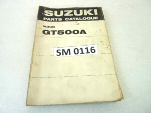 Catalogo parti ricambio Suzuki GT500A ricambi ORIGINALE eng Parts Catalog dim 15 x 21 cm