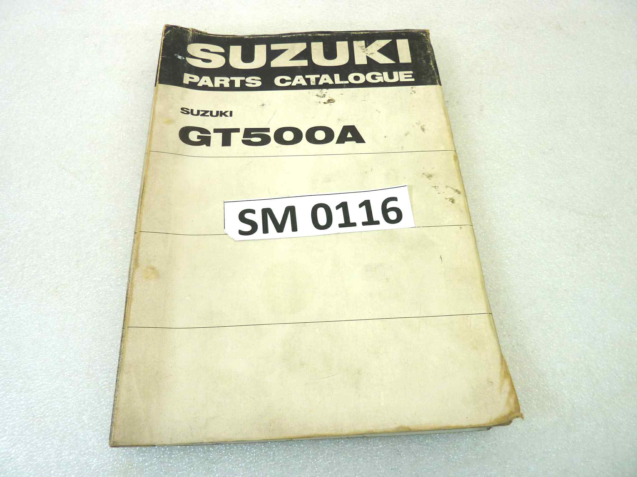 Catalogo parti ricambio Suzuki GT500A ricambi ORIGINALE eng Parts Catalog dim 15 x 21 cm