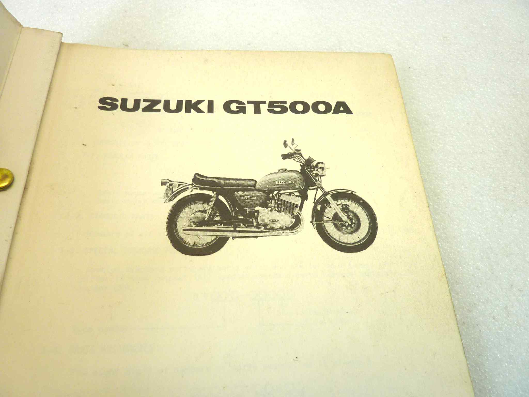 Catalogo parti ricambio Suzuki GT500A ricambi ORIGINALE eng Parts Catalog dim 15 x 21 cm - immagine 4