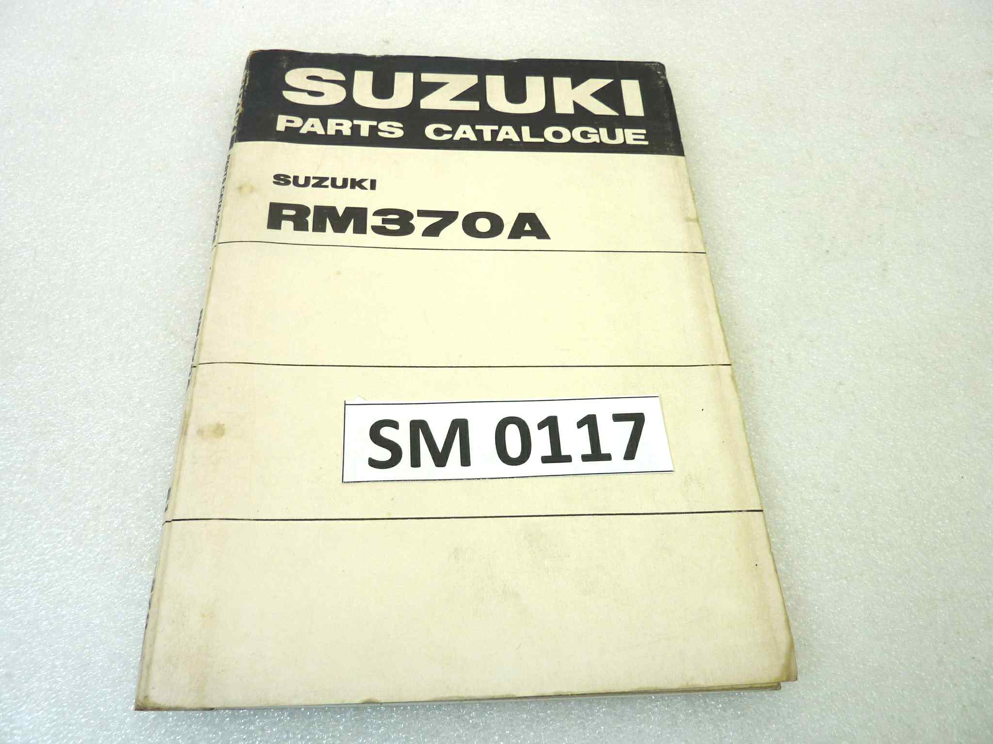 Catalogo parti ricambio Suzuki RM370A ricambi ORIGINALE eng Parts Catalog dim 15 x 21 cm
