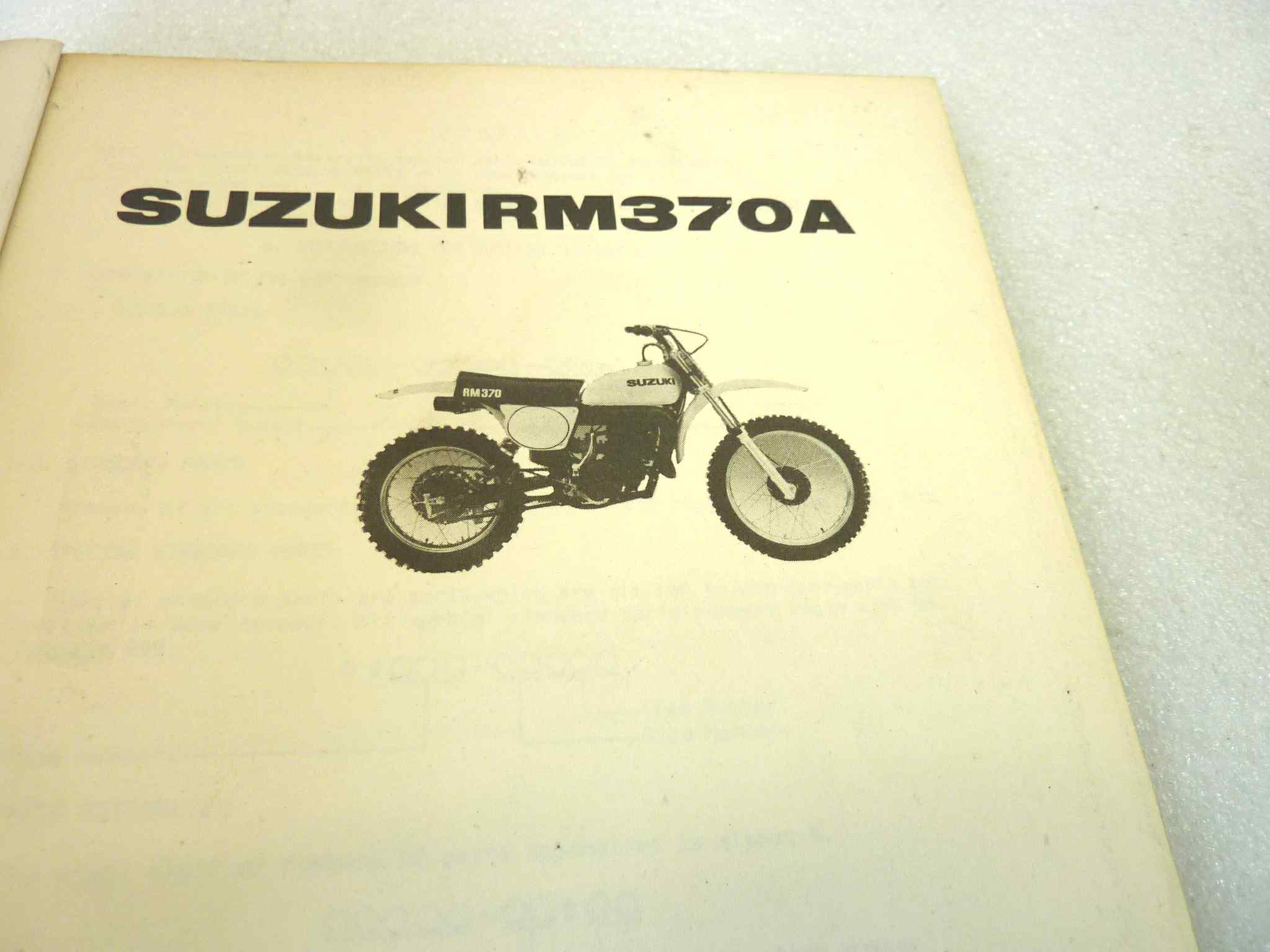 Catalogo parti ricambio Suzuki RM370A ricambi ORIGINALE eng Parts Catalog dim 15 x 21 cm - immagine 4