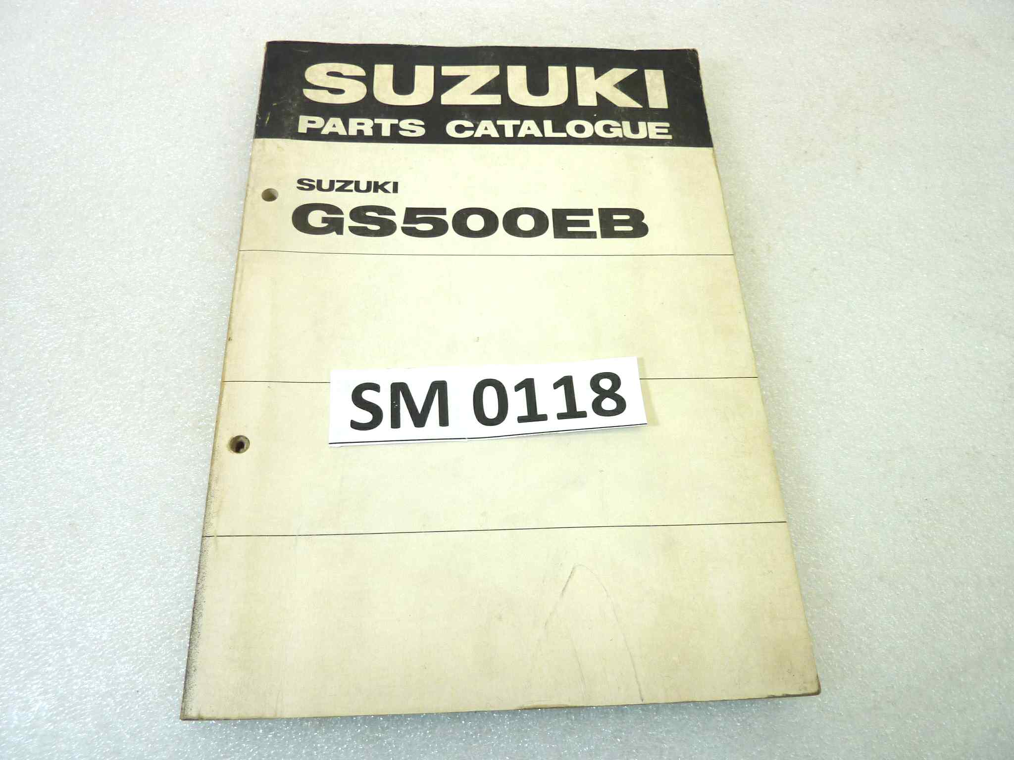 Catalogo parti ricambio Suzuki GS500EB ricambi ORIGINALE eng Parts Catalog dim 15 x 21 cm