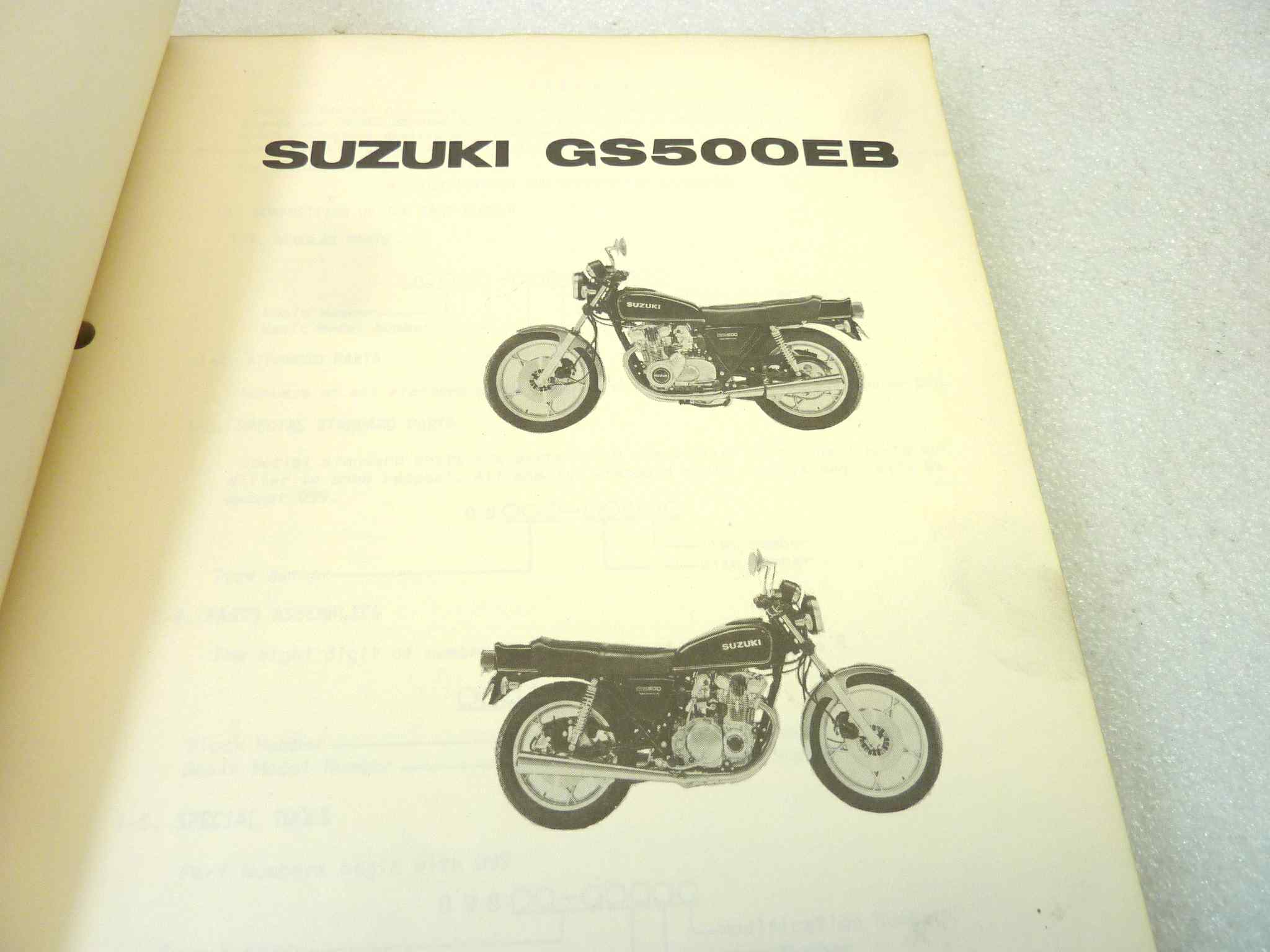Catalogo parti ricambio Suzuki GS500EB ricambi ORIGINALE eng Parts Catalog dim 15 x 21 cm - immagine 4