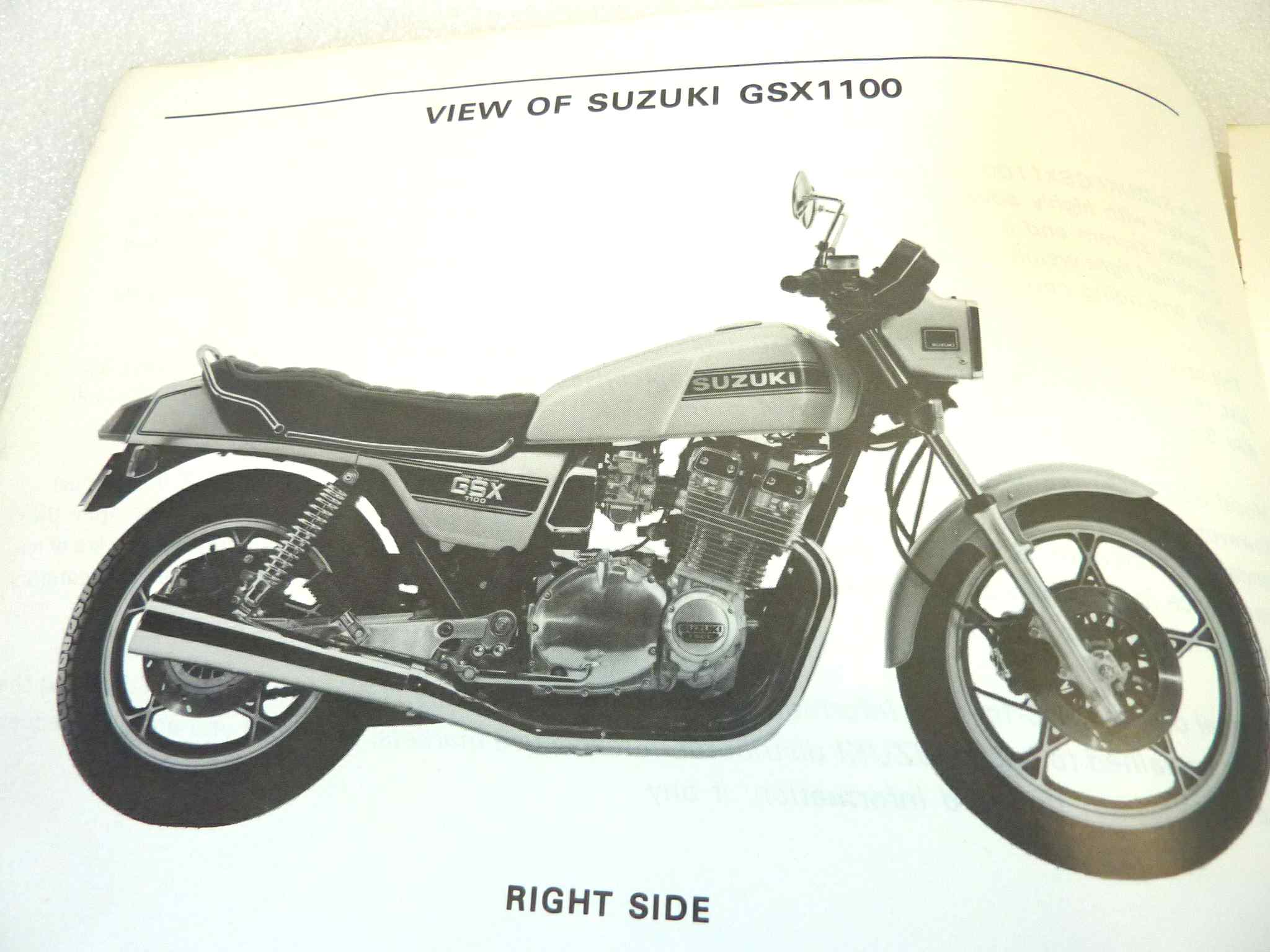 Manuale officina Suzuki GSX1100 Shop Manual ORIGINALE eng - service Manual WORKSHOP riparazione dim 28 x 21,5 cm - immagine 5