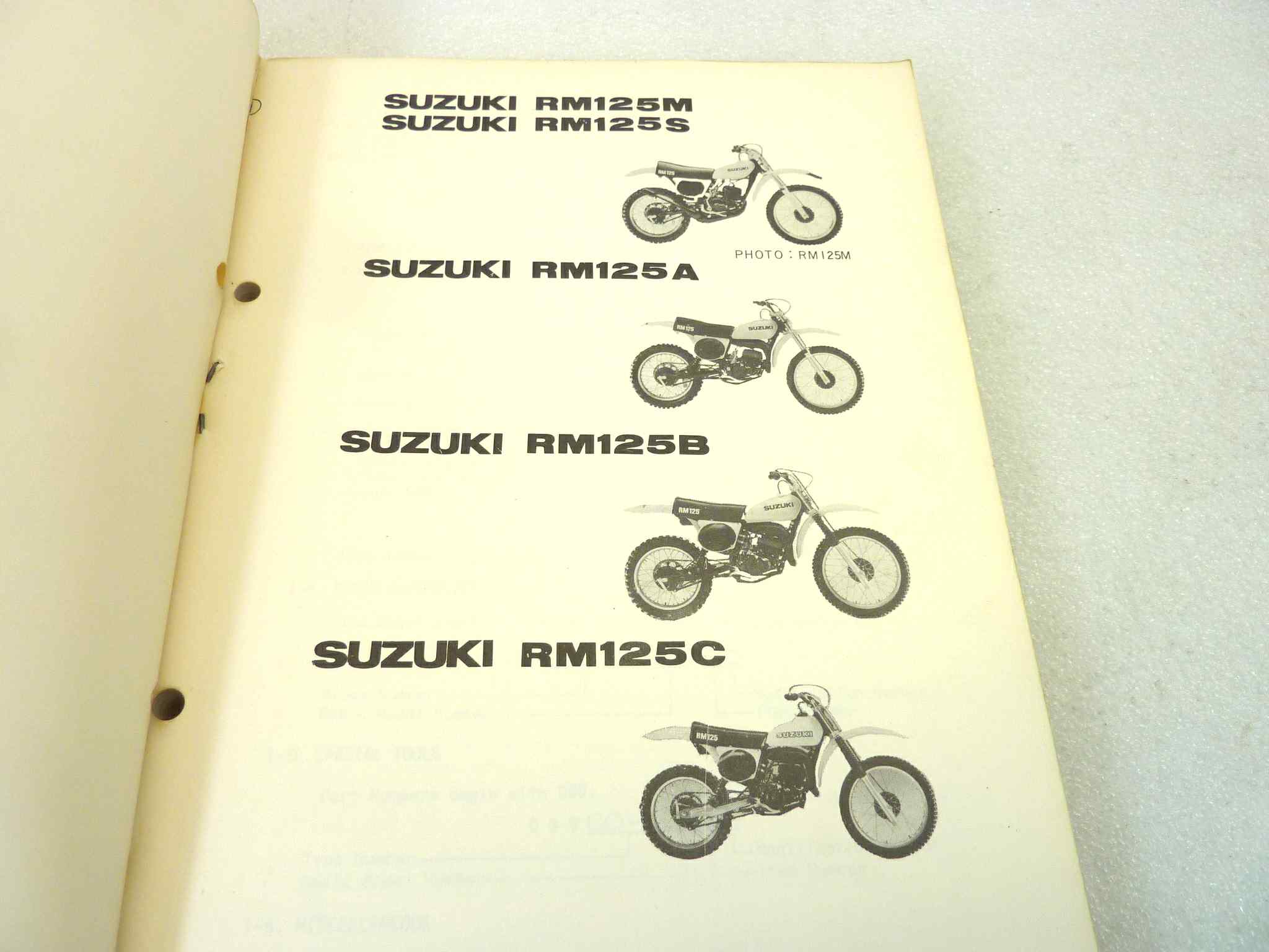 Catalogo parti ricambio Suzuki RM125 M S A B C ricambi ORIGINALE eng Parts Catalog dim 15 x 21 cm - immagine 4