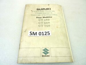 Manuale Carburatori Suzuki GT380 550 750 fra dim 26 x 18 cm