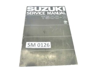 Manuale officina Suzuki T500 II Shop Manual ORIGINALE eng - service Manual WORKSHOP riparazione dim 26 x 18 cm