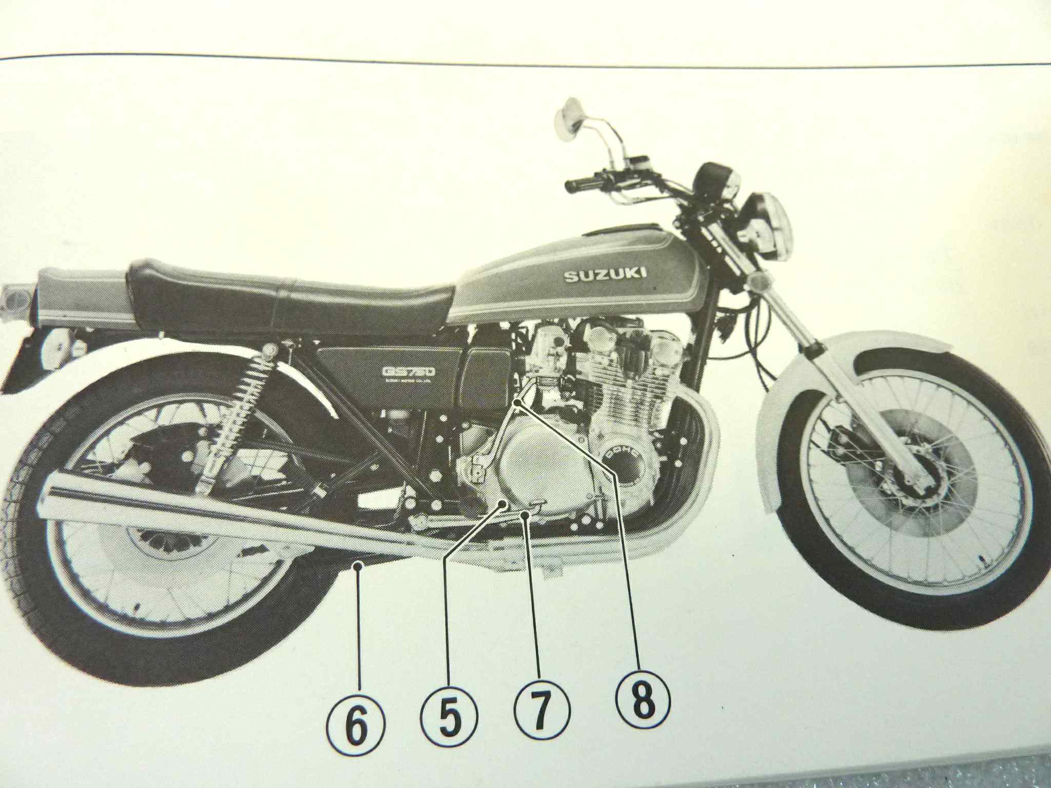 Libretto uso e manutenzione Suzuki GS750 manuale utente ORIGINALE ita dim 21 x 10 cm - immagine 5