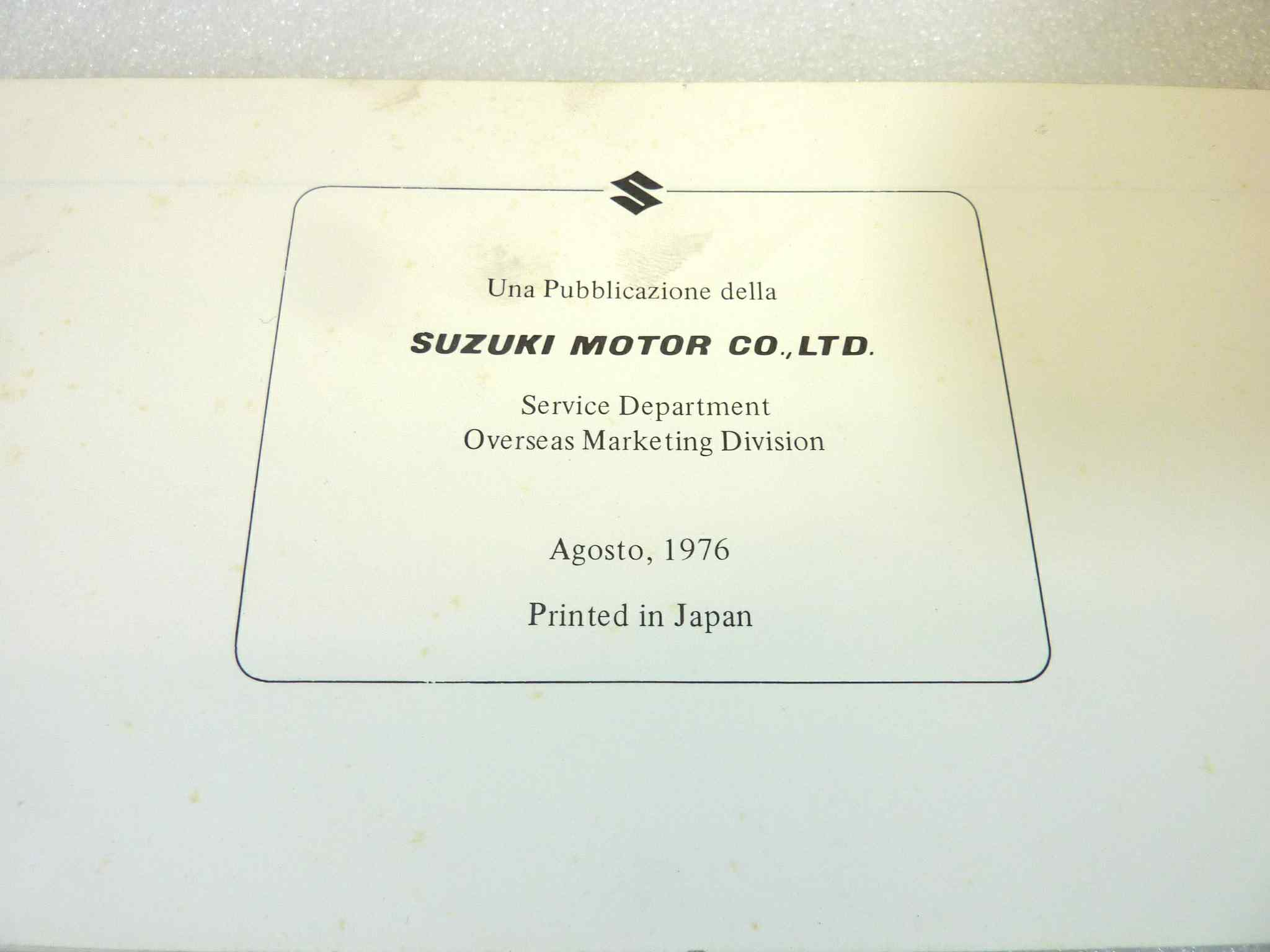 Libretto uso e manutenzione Suzuki GS750 manuale utente ORIGINALE ita dim 21 x 10 cm - immagine 6