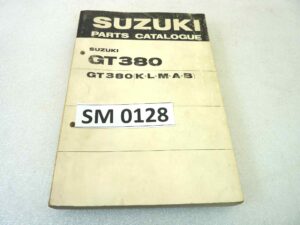 Catalogo parti ricambio Suzuki GT380 K L M A B ricambi ORIGINALE eng Parts Catalog dim 15 x 21 cm