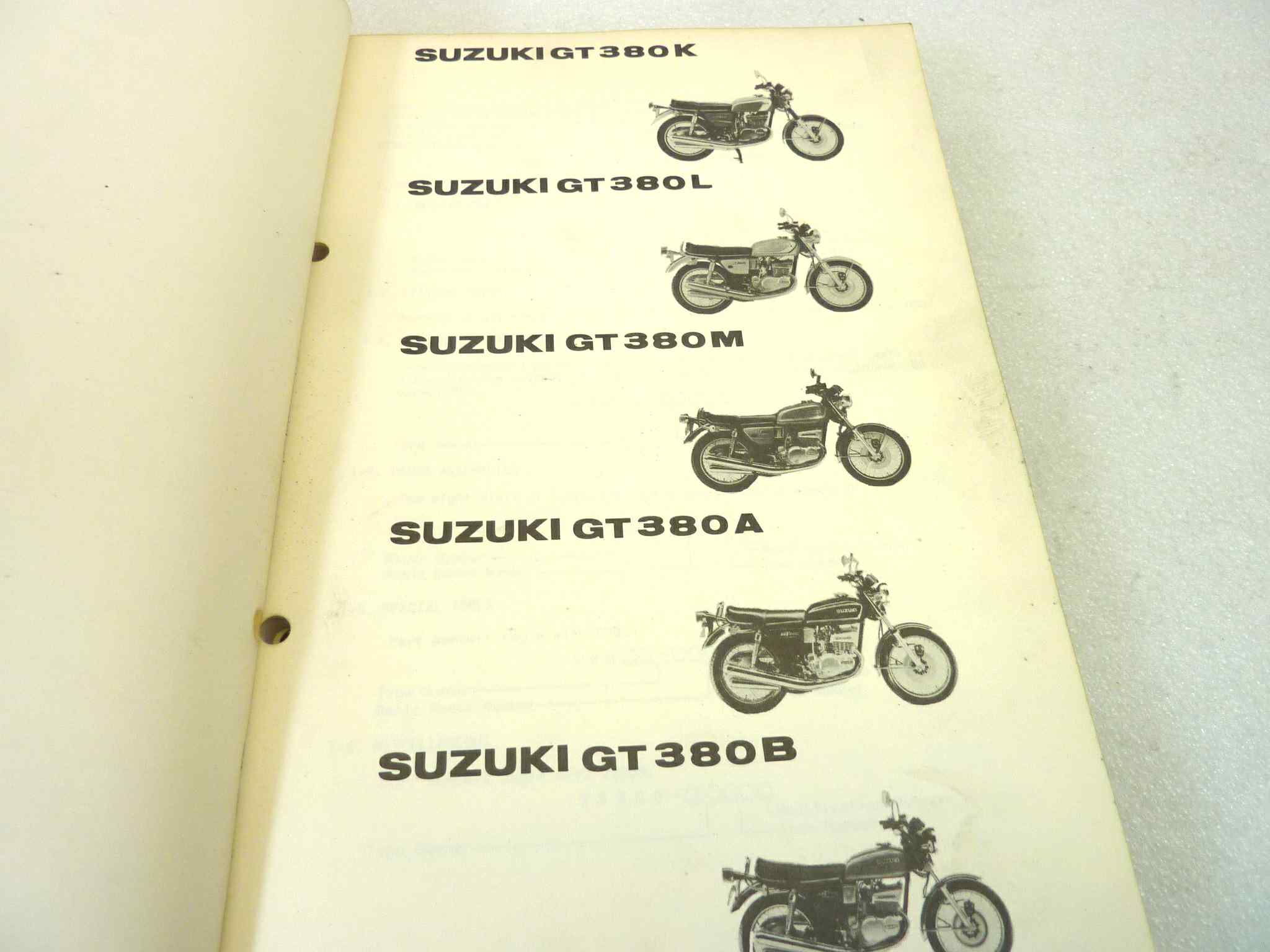 Catalogo parti ricambio Suzuki GT380 K L M A B ricambi ORIGINALE eng Parts Catalog dim 15 x 21 cm - immagine 4