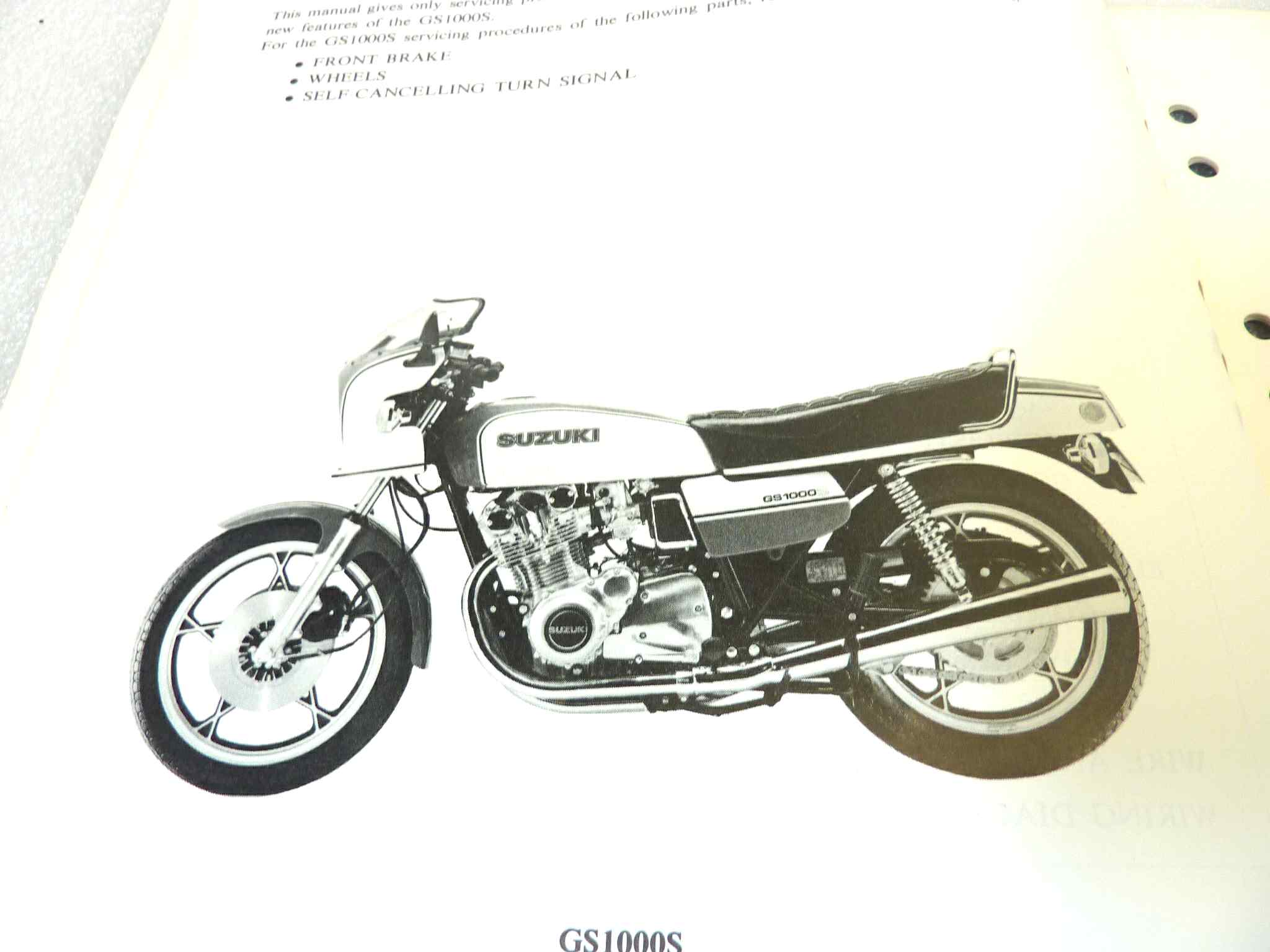 Manuale officina Suzuki GS1000S Shop Manual ORIGINALE eng - service Manual WORKSHOP riparazione dim 28 x 21,5 cm - immagine 5
