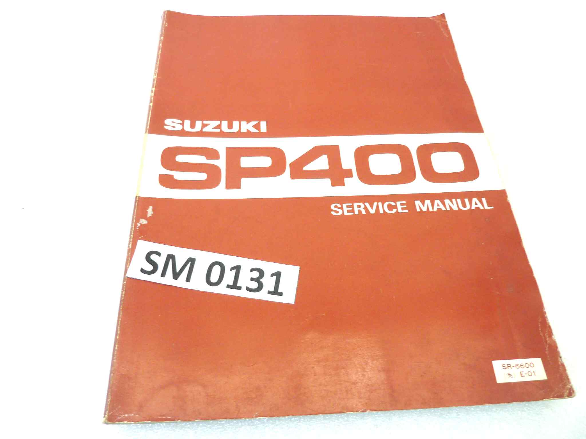 Manuale officina Suzuki SP400 Shop Manual ORIGINALE eng - service Manual WORKSHOP riparazione dim 28 x 21,5 cm