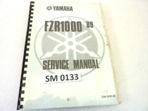 Manuale officina Yamaha FZR1000 1989 Shop Manual ORIGINALE eng - service Manual WORKSHOP riparazione dim 30 x 22 cm