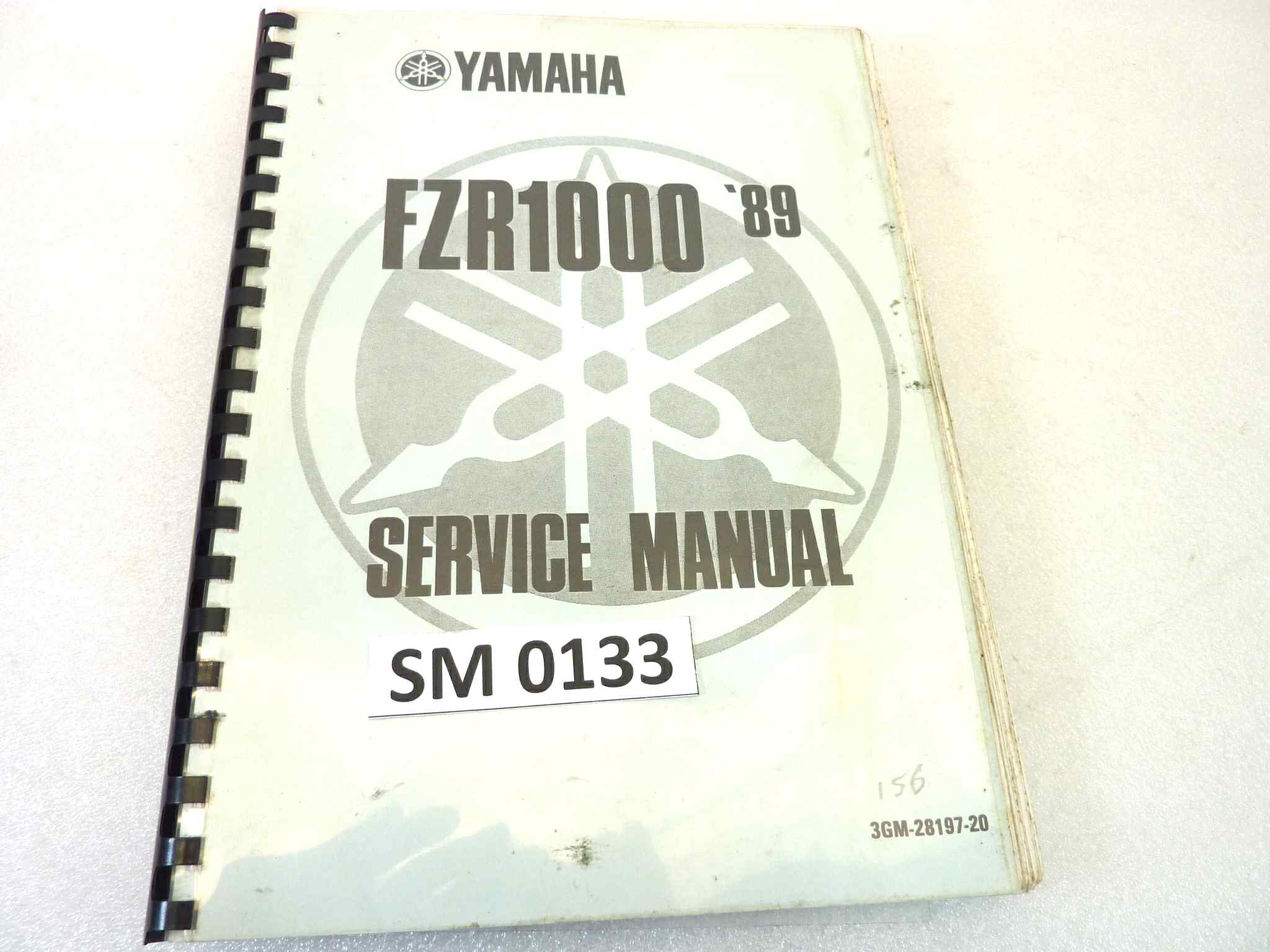 Manuale officina Yamaha FZR1000 1989 Shop Manual ORIGINALE eng - service Manual WORKSHOP riparazione dim 30 x 22 cm