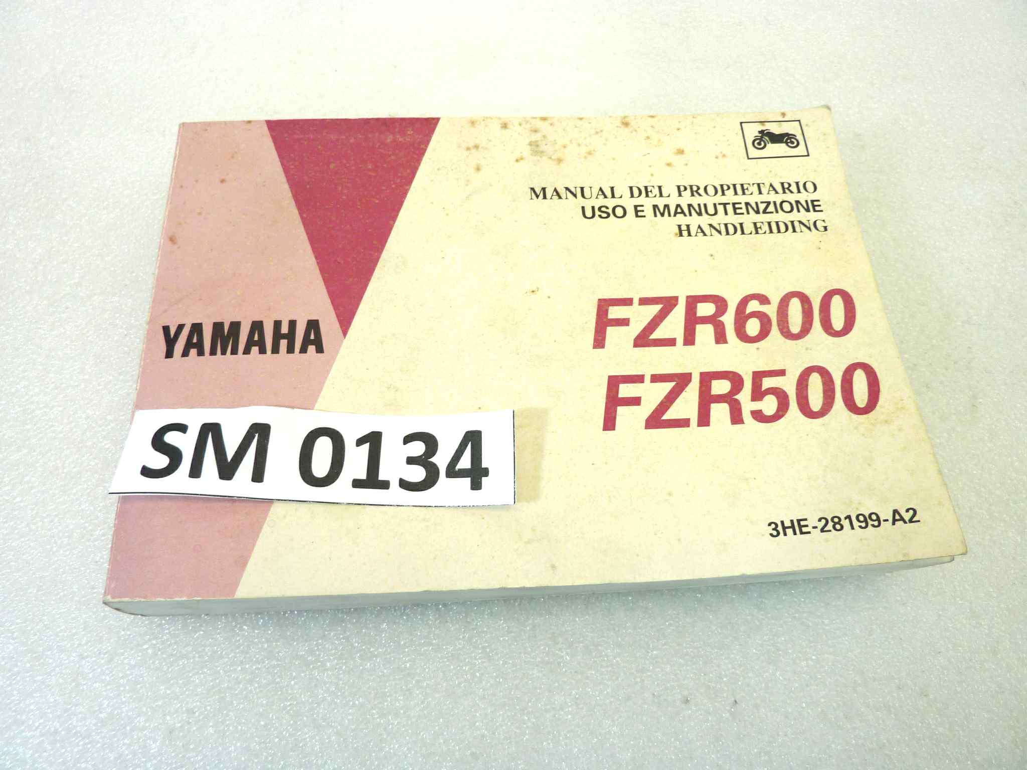 Libretto uso e manutenzione Yamaha FZR600 500 manuale utente ORIGINALE ita ger fra eng dim 13 x 18 cm