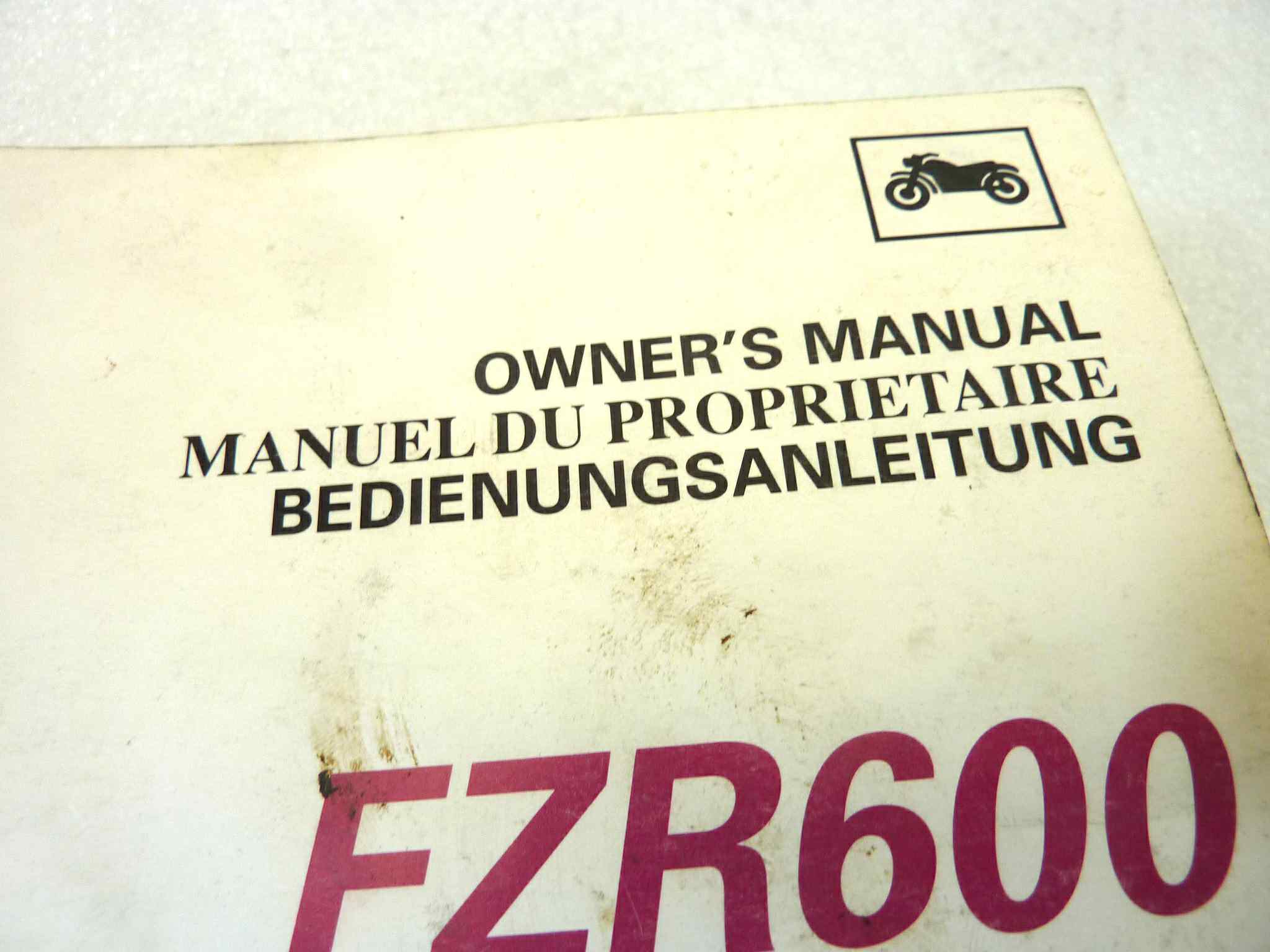 Libretto uso e manutenzione Yamaha FZR600 500 manuale utente ORIGINALE ita ger fra eng dim 13 x 18 cm - immagine 4