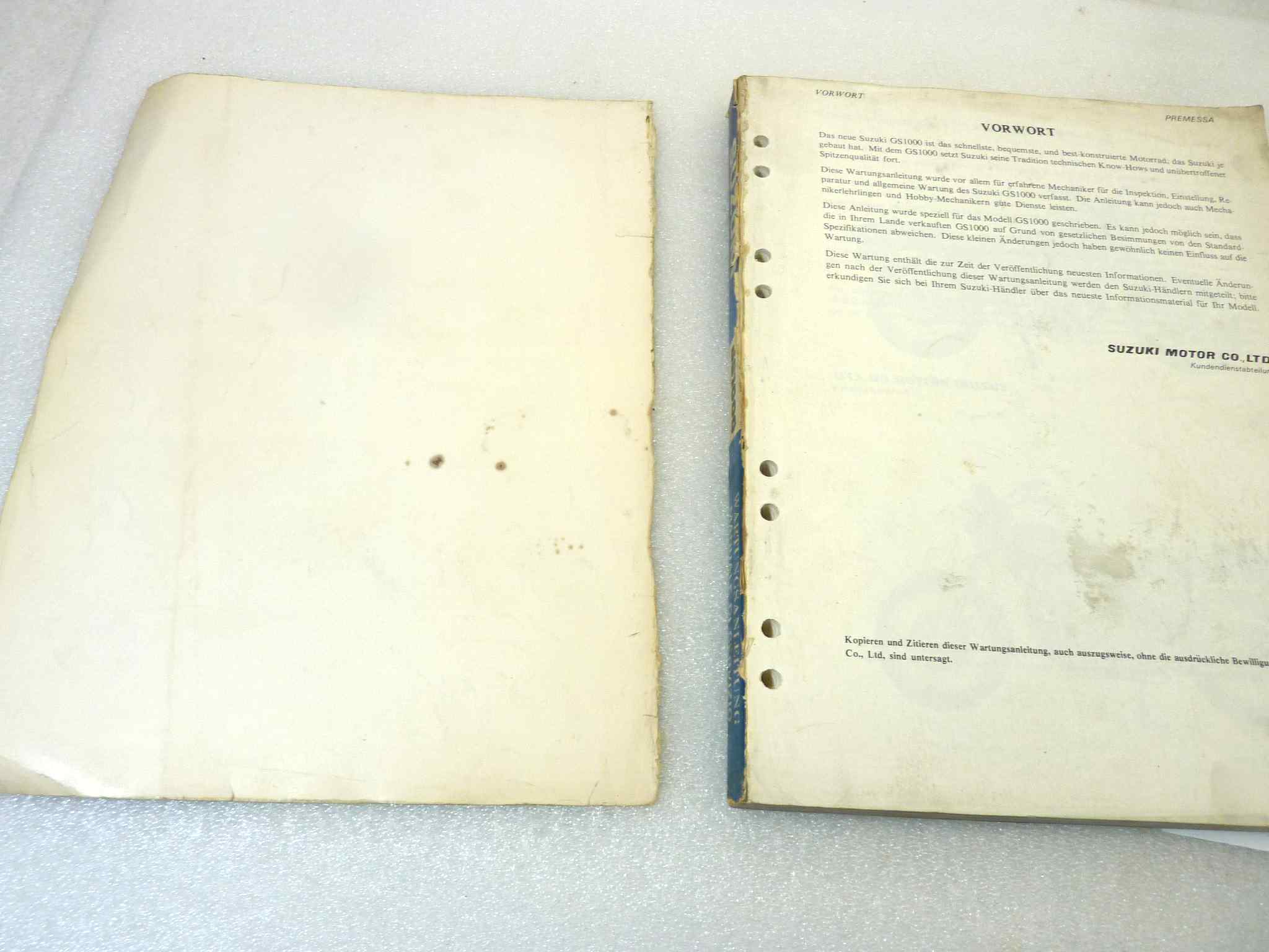 Manuale officina Suzuki GS1000 Shop Manual ORIGINALE ita ger - Motorcycle service Manual WORKSHOP riparazione dim 28 x 21 cm - immagine 4