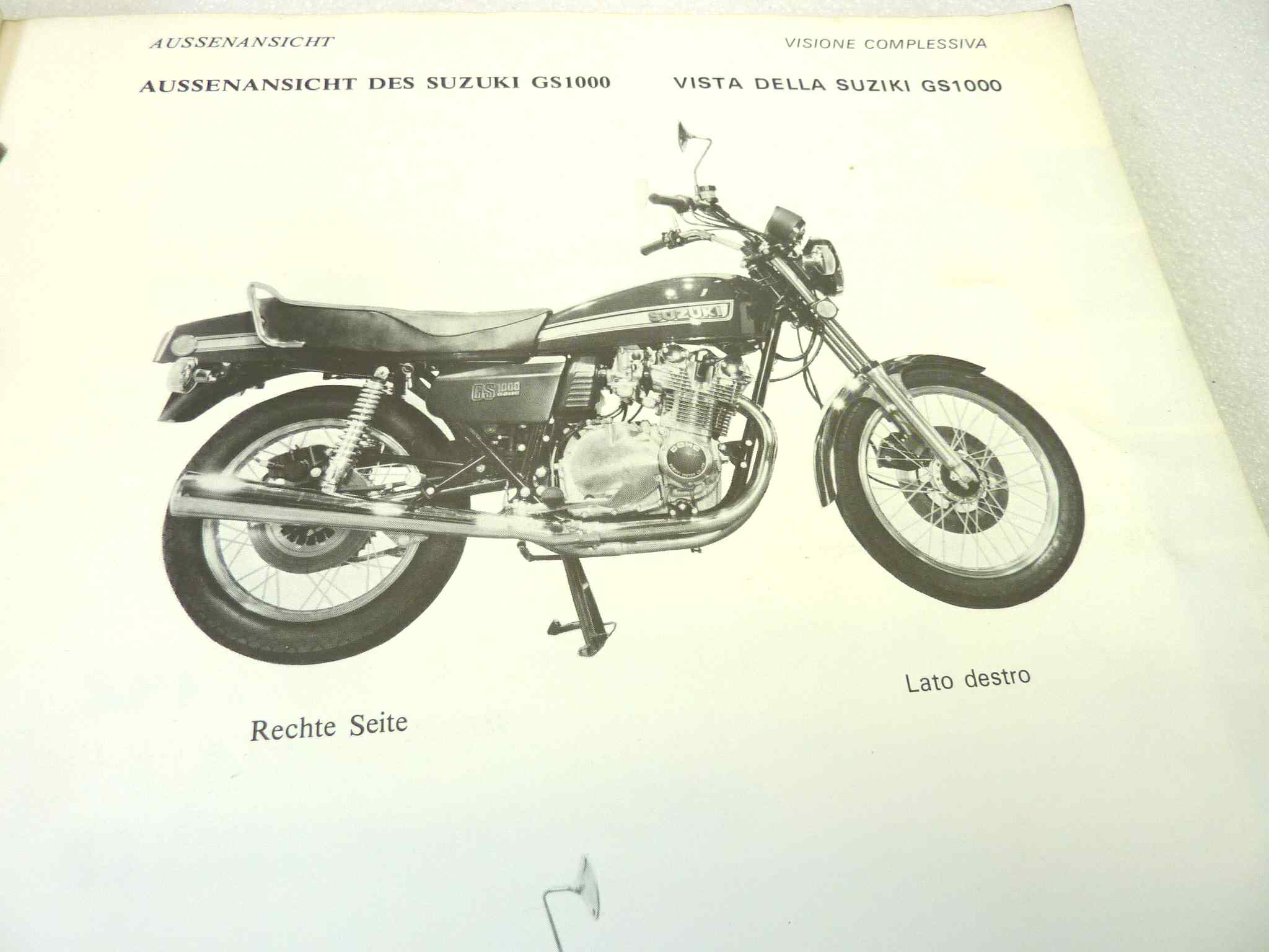 Manuale officina Suzuki GS1000 Shop Manual ORIGINALE ita ger - Motorcycle service Manual WORKSHOP riparazione dim 28 x 21 cm - immagine 6