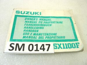 Libretto uso e manutenzione Suzuki GSX1100F manuale utente ORIGINALE ita eng fra ger esp dim 10 x 15 cm