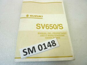 Libretto uso e manutenzione Suzuki SV650S C manuale utente ORIGINALE ita ger esp dim 18 x 13 cm