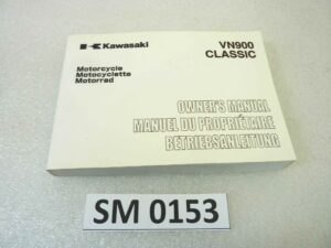 Libretto uso e manutenzione Kawasaki VN900 Classic manuale utente ORIGINALE eng fra ger dim 10 x 14,5 cm