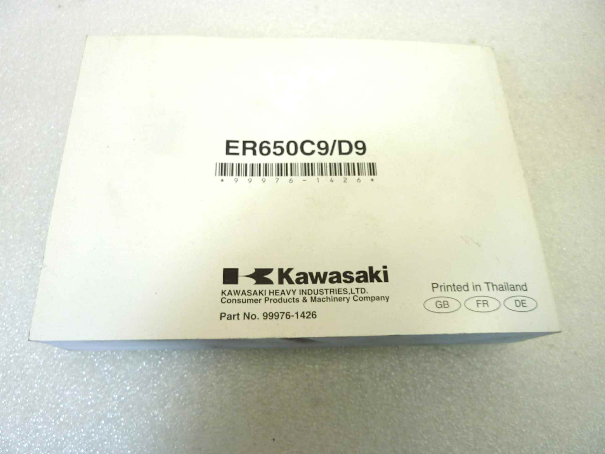Libretto uso e manutenzione Kawasaki ER 6 n ABS manuale utente ORIGINALE eng fra ger dim 10 x 14,5 cm - immagine 2