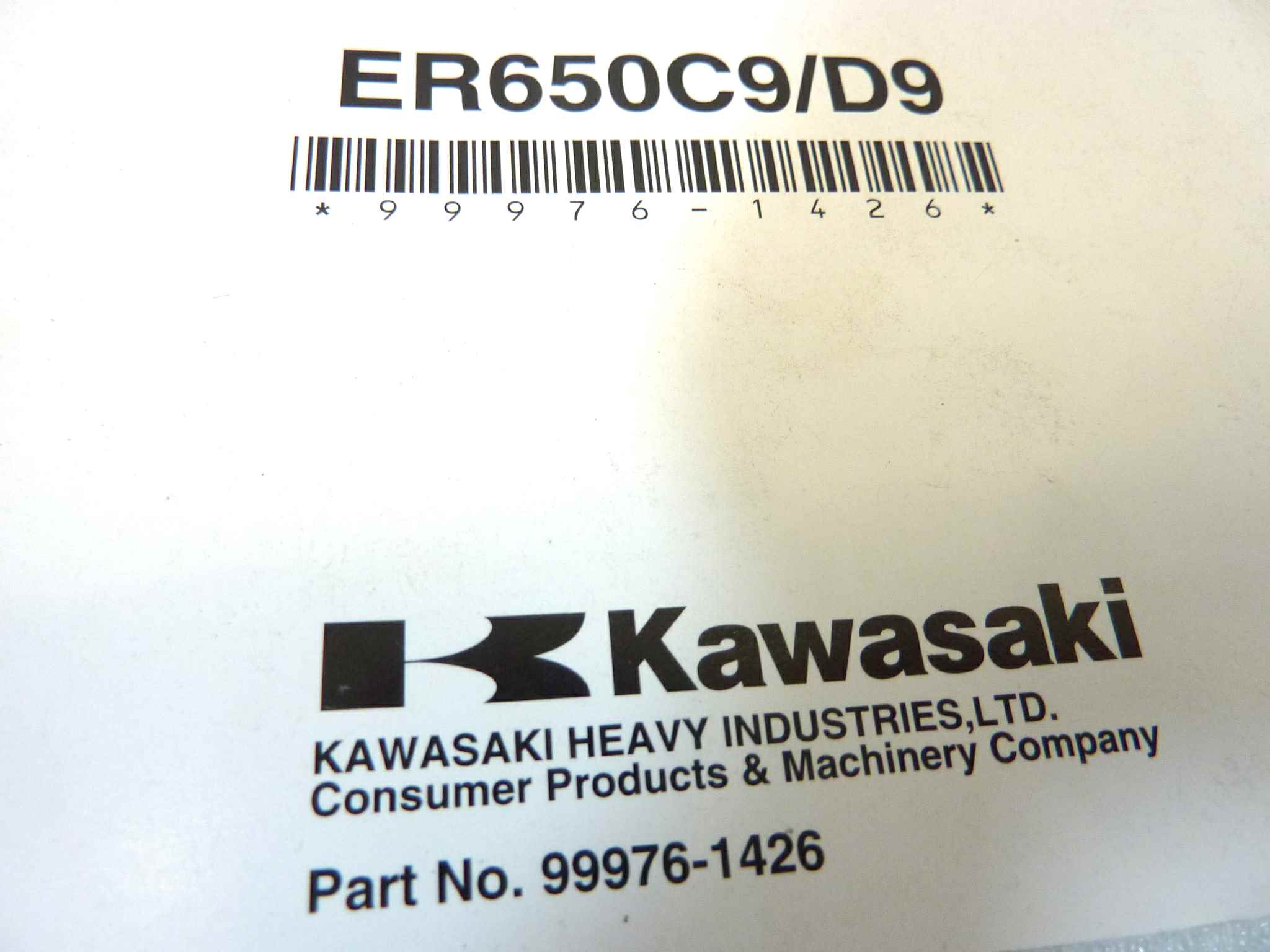 Libretto uso e manutenzione Kawasaki ER 6 n ABS manuale utente ORIGINALE eng fra ger dim 10 x 14,5 cm - immagine 3