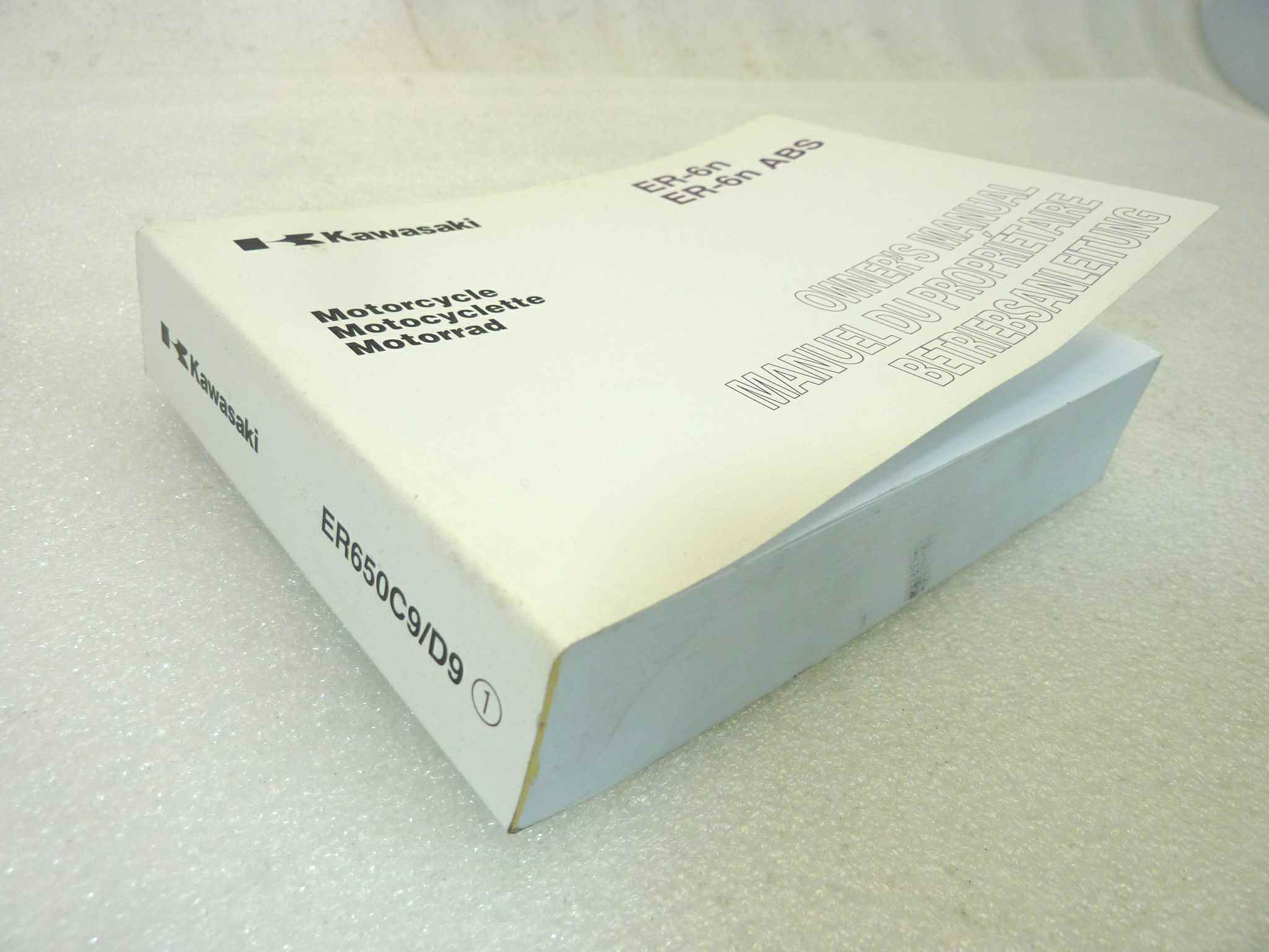 Libretto uso e manutenzione Kawasaki ER 6 n ABS manuale utente ORIGINALE eng fra ger dim 10 x 14,5 cm - immagine 6