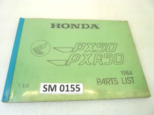 Catalogo parti ricambio Honda PX50 PXR 1984 ricambi ORIGINALE eng Parts Catalog dim 30 x 21 cm