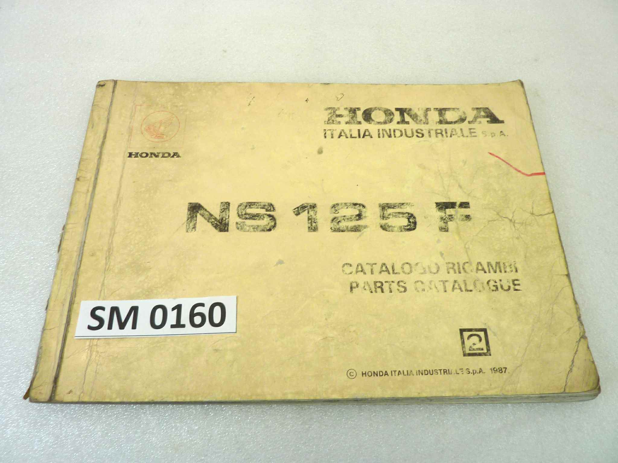 Catalogo parti ricambio Honda NS125F ricambi ORIGINALE ita fra Parts Catalog dim 30 x 21 cm