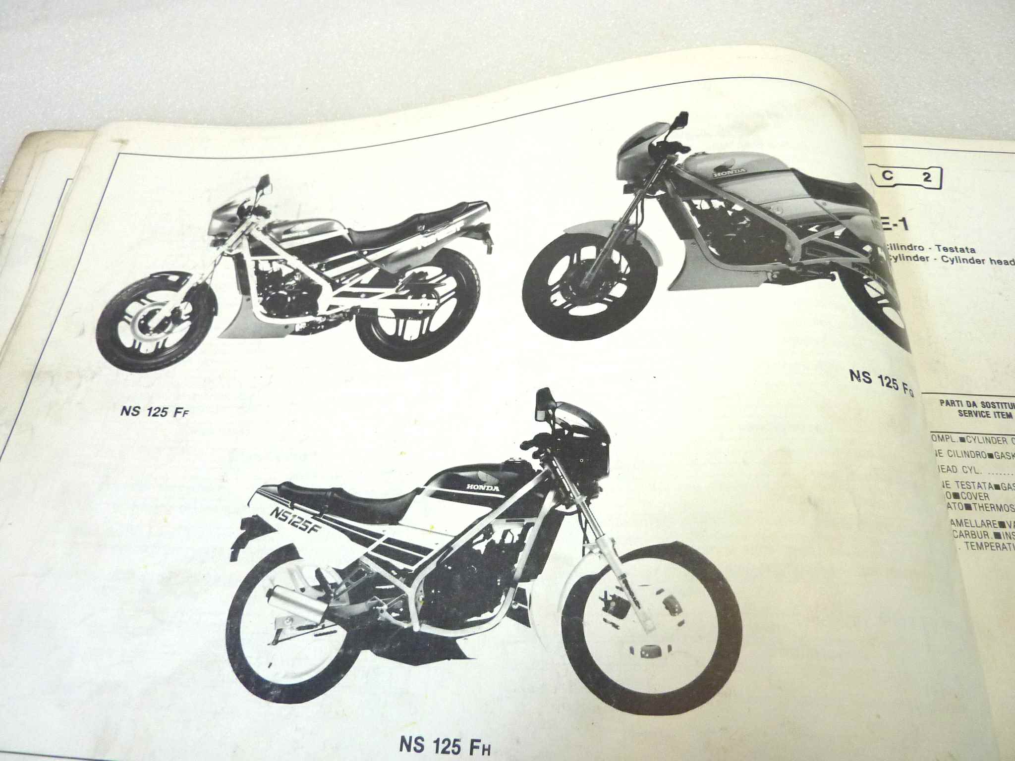 Catalogo parti ricambio Honda NS125F ricambi ORIGINALE ita fra Parts Catalog dim 30 x 21 cm - immagine 5